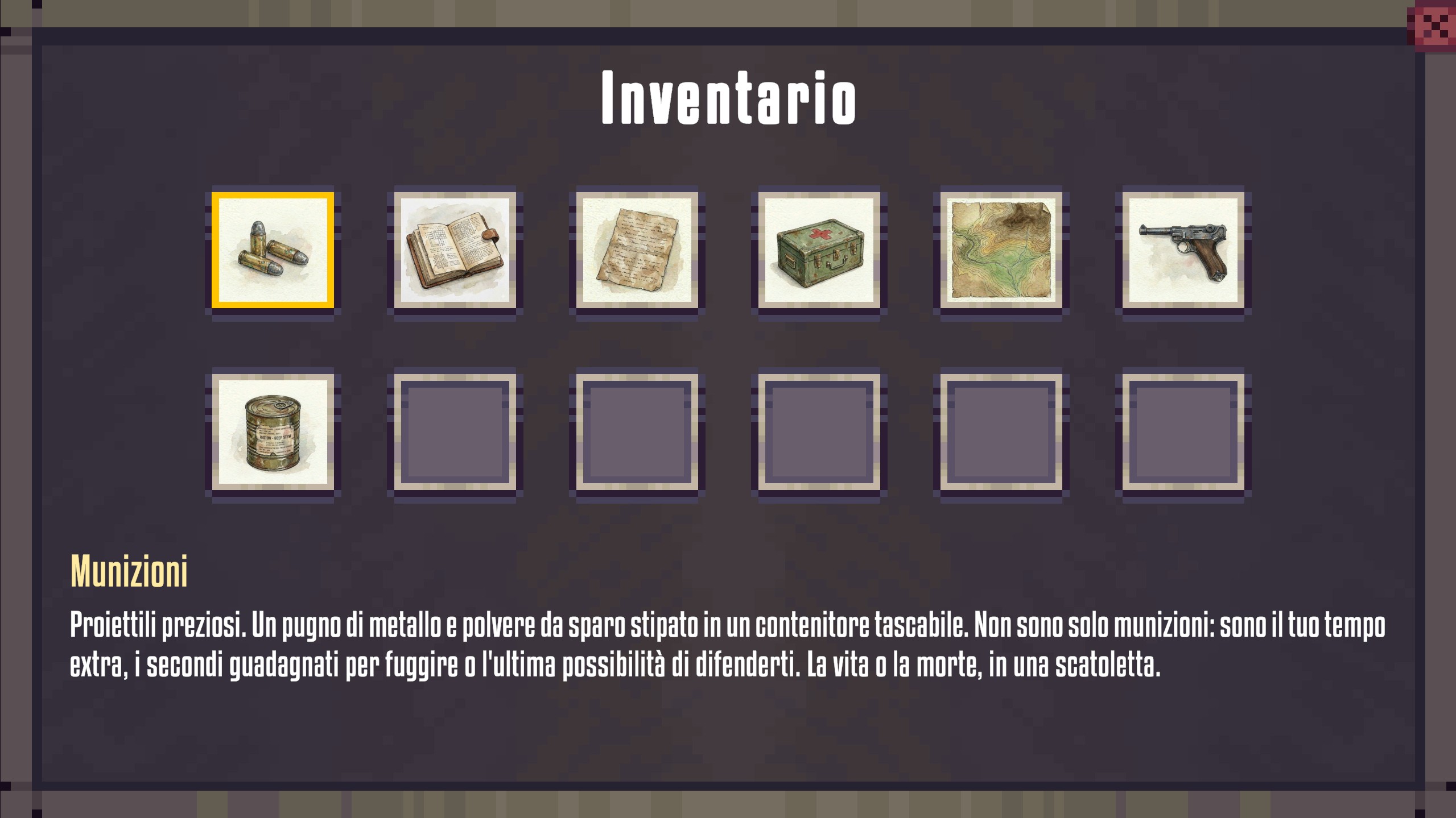 Beyond The Line - Inventory Panel