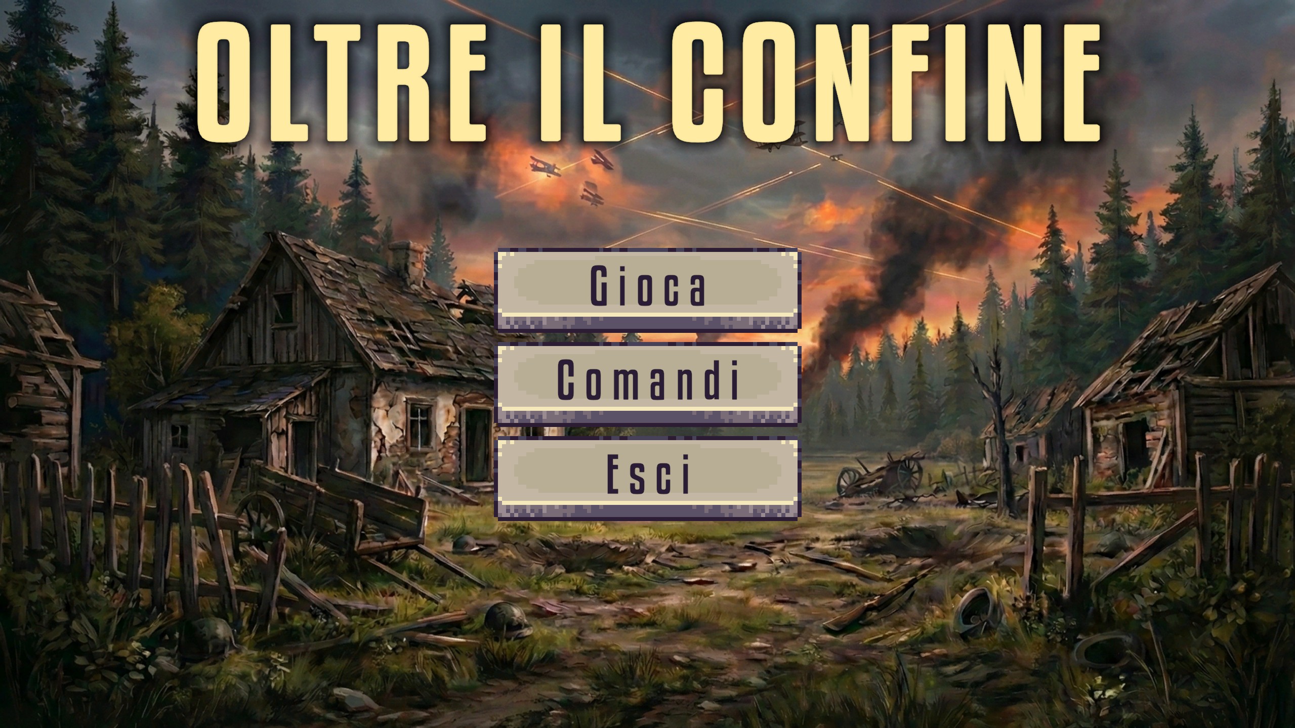 Beyond The Line - Main Menu